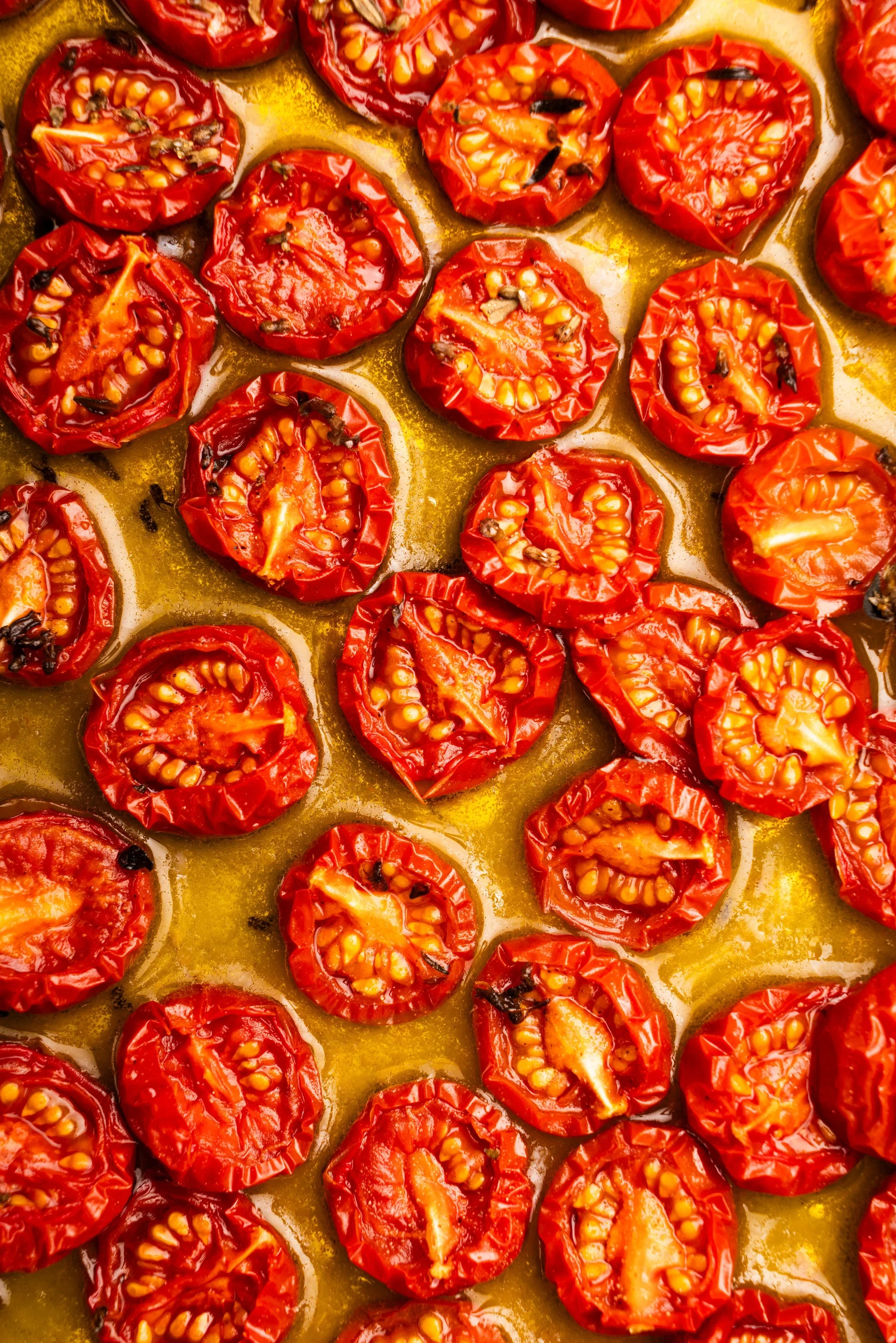 Tomates cerises rôties dans l’huile d’olive